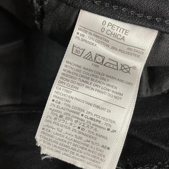 Old Navy Mid Rise Micro Flare Stretch Denim Jeans Black Womens 0P 0 Petite New - Picture 13 of 15